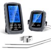 Food Cooking Double Probe Thermometer for BBQ Smoker Grill Oven