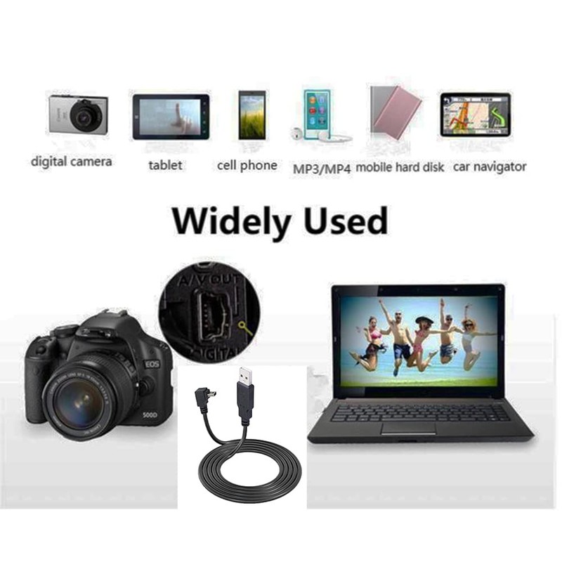 SHANFEILU 90 Degree Mini USB Cable Angle Mini 5pin USB