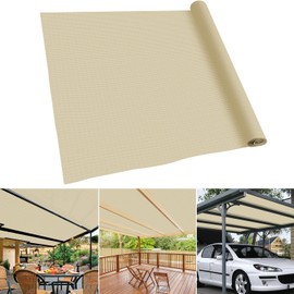 INFRANGE Shade Fabric Roll 8' x 22' UV Block Canopy Cloth Sunshade Cover for Outdoor Backyard Garden Greenhouse Patio Deck Pergola, Beige