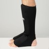 Blitz Elastic Shin & Instep Pads - Black - Small