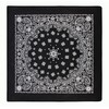 6-Pack Black Bandana Gift Set - 100% Cotton, 22x22 In,
