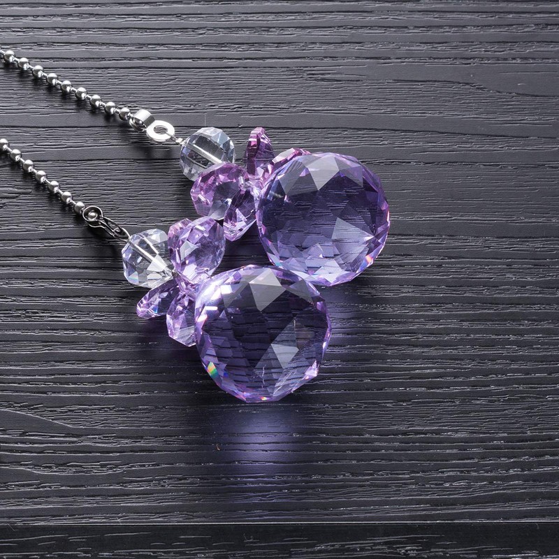 Crystal Ceiling Fan Pull Chains Hanging Pendants Prism Pack Of