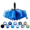 LANBRELLA Umbrella Compact Inverted Folding Umbrellas Auto Open Close -