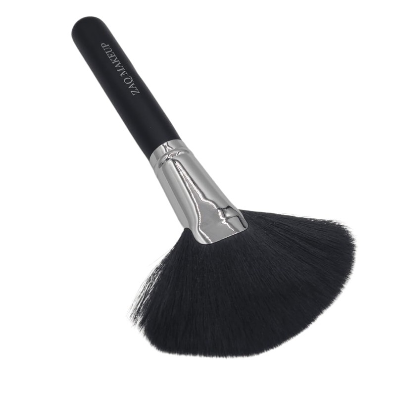 ZAQ Fluffy Large Fan Brush, Professional Highlighting Make Up Brush,