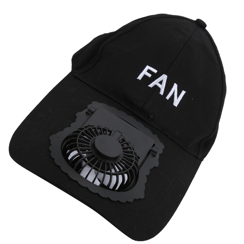 Portable USB Rechargeable Fan Hat Adjustable Adult Unisex Sun UV