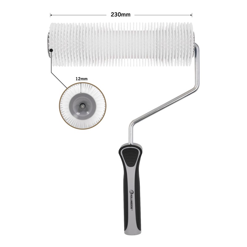 ROLLINGDOG Spike Roller-Epoxy Floor Spiked Roller for Self Leveling Concrete,Spiked