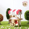 (Hottracks) DIY Wooden Assembly Kit Wind-up Music Box Snack Food Stall YM-952 / (핫트랙스)DIY 나무 조립 키트 태엽 오르골 분식포장마차 YM-952