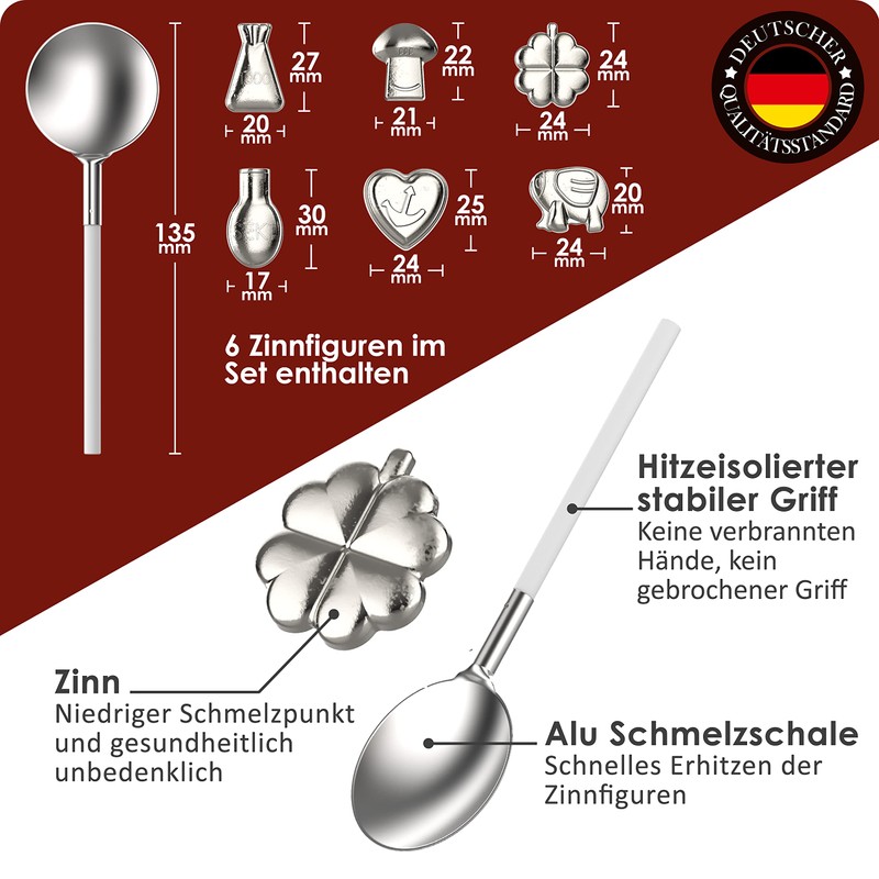 Weidebach Tin Casting Set [Version 2024] 6 Figures, Lead Casting