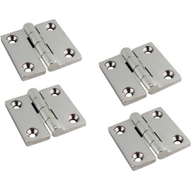 Marine Grade 316//Stainless Steel 4Packs 2" Heavy Duty Casting Solid Mirror-Like Butt Hinge Door Hings for Boat Yacht,RVS