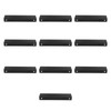 10 Pcs Finger Edge Pull Black Modern Aluminum Alloy 1mm