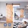 EaseLife 4 FT Sliding Barn Door Track and Handle Hardware