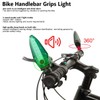 One Pair Waterproof LED Bicycle Handlebar Grips Light Anti thief