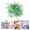 100 Pcs Green Cute Paper Clips Cat Shaped Fun Bookmark