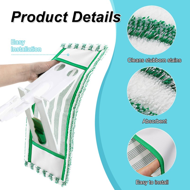 Microfiber Mop Pad Refills Compatible with Libman Wet & Dry