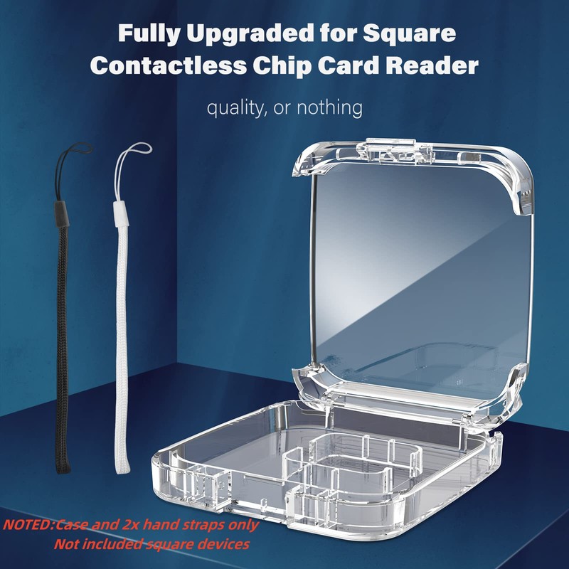 Anti-Lost Clear Cover Case Compatible with Square Reader 2nd Generation,