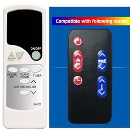 XINJISHIMIN Replacement Remote Control for Signature by Ashley Electric Fireplace EF16-60 W100-22 W901-68