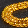 60 abalorio de citrino de 6 mm, abalorio redondas sueltas