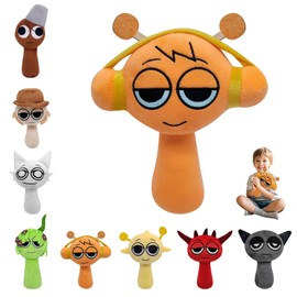 LYNBLY Sprunki Plush, 9.8 Inch Sprunki Plushies, Sprunki Wenda Plush, Sprunki Game Plush Toys, Sprunki Plush Toys, Sprunki Game Plush Toys, Gifts for Boys, Girls, Children, Adults