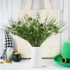Geyoga 24 Pcs St Patricks Day Flowers, 15.7'' Shamrock Floral