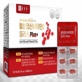 Chong Kun Dang Iron Folic Acid Vitamin D 2 Month Supply / 종근당 철분 엽산 비타민D 2달분