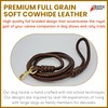 BlazingPaws® Elegania 6 Ft Premium Leather Dog Leash for Large