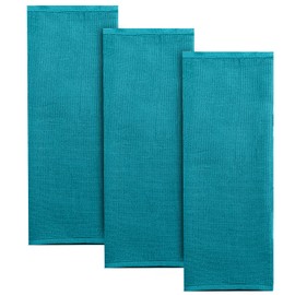 Classic Kitchen Towels, 100% Natural Cotton, The Best Tea Towels, Napkins, Absorbent and Lint-Free, Machine Washable, 16 x 24 Inch, 3 Pack (Dark Green)