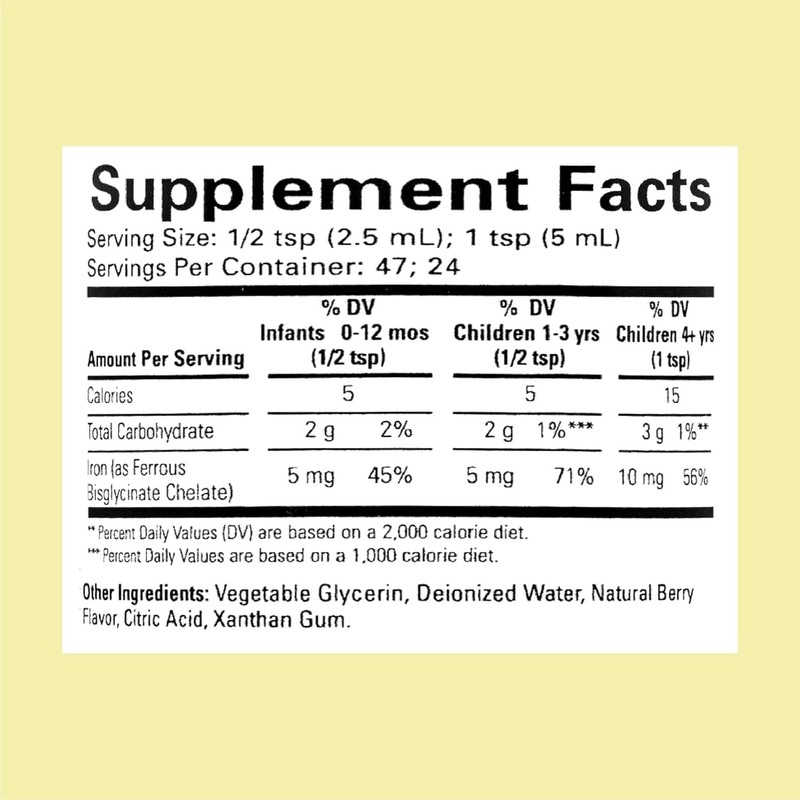 ChildLife Essentials Liquid Iron 4 Fluid Ounces (118 mL) Natural