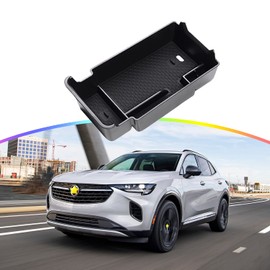 SKTU for 2023 2024 2025 Buick Envision Center Console Organizer for 2021 2022 2023 2024 2025 Buick Envision Accessories Insert ABS Materials Console Tray with Coin and Sunglasses Holder