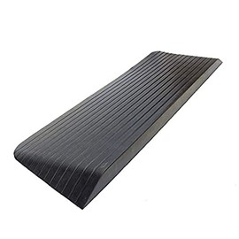 (Set of 2) RK Safety RK-RTR04 2.5" Rise Solid Rubber Power Wheelchair Scooter Threshold Ramp (43x16.5x2.5 Inch, 2pc)