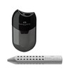Faber-Castell 183500 Double Sharpener Case Colour: Black/Transparent (1 Sharpener +