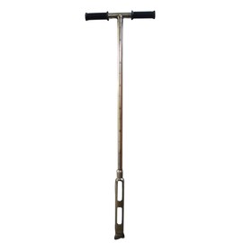 WYDDDARY Dutch Type Soil Sampler Probe 1.6inch Diameter Stainless Steel Soil Probe Rod with Rubber T-Style Handle Soil Test Kit Grips for Soil Sampling Plant Care Garden Lawn Farm