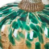 Glitzhome Hand Blown Glass Pumpkin Table Accent for Fall Harvest