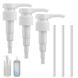 Pack of 3 Dosing Pump 1 L Syrup for Best Body Nutrition, Best Body Nutrition Dosing Pump, Syrup Dispenser Reusable, Pump Head for Shampoo Conditioner, for 28/410 Thread Container Bottle (1 L)