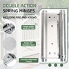 AnvFlik 8inch Double Action Spring Hinges, Self Closing Door Hinges