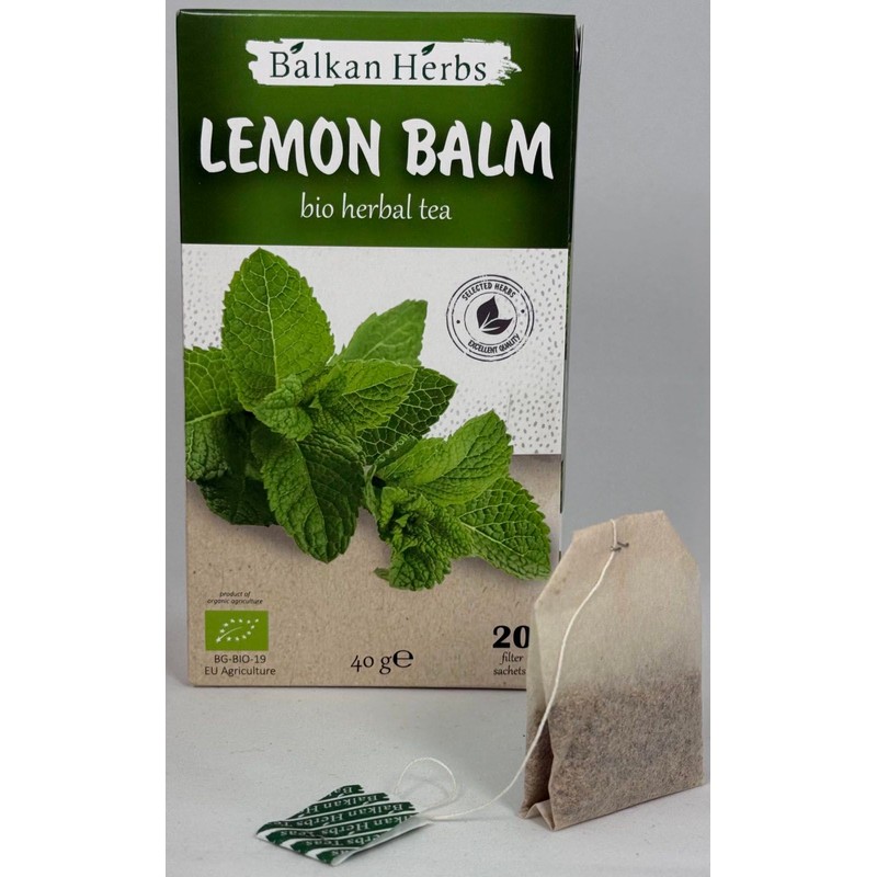 BALKAN HERBS Organic Melissa Tea, 60 Tea Bags x 2.0