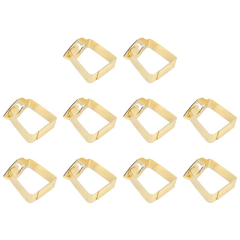 10Pcs Tablecloth Clips Stainless Steel Leaf Style Anti Slip Multi