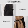 BURNTOP 2 Pack Waterproof Rubber Adjustable Apron 40" Aprons for