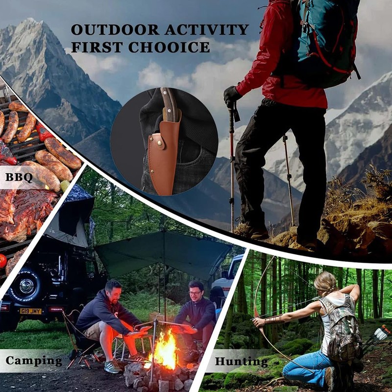 DENGJIA Knife Forged Boning Knife For Meat,Meat Cleaver Knife Multipurpose