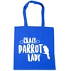 Hippowarehouse Crazy parrot lady Tote Shopping Gym Beach Bag 42cm