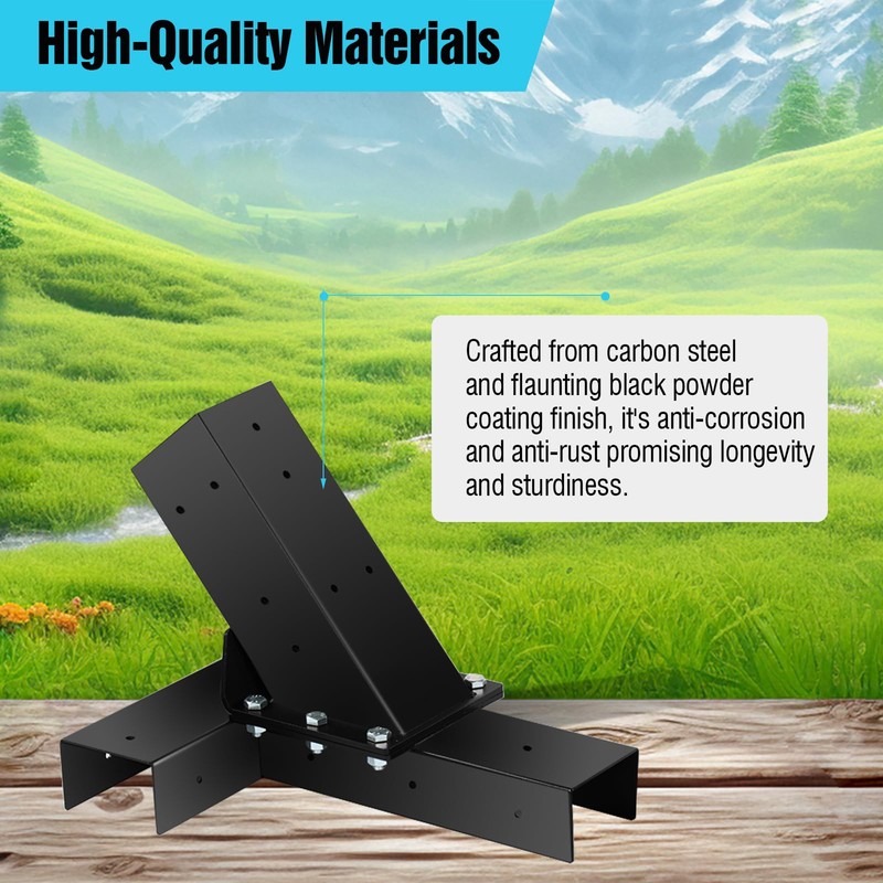TOPTGO Hammock Stand Bracket, Heavy Duty DIY Hammock Bracket Kits