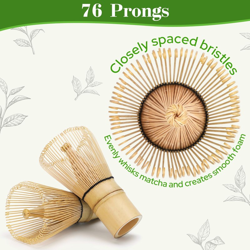 Alyvisun Set da 2 Fruste Matcha in Bambù con 76