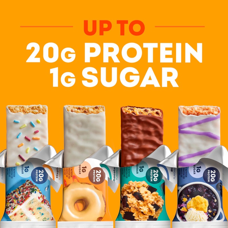 ONE Protein Bars, Blueberry Cobbler, Gluten Free with 20g Protein