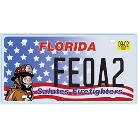 OPO 10 - USA car LICENSE PLATE - replica metal: FLORIDA (N14)