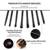 MSQ 8 PCS Eye Makeup Brush Set Angled Brush Precision