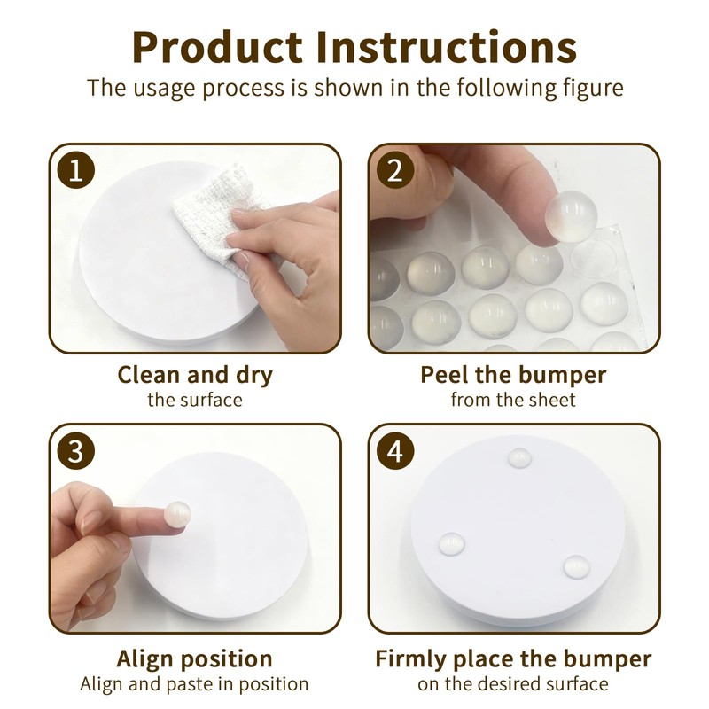 MealFlow Pro 36pcs Pot Feet Risers, Invisible Pot Feet Self-Adhesive