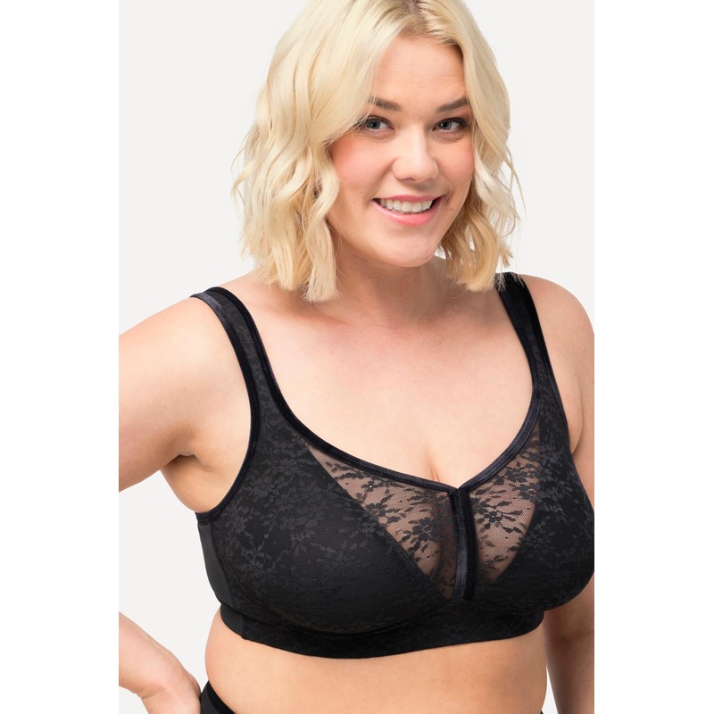Ulla Popken Women's Bra, black