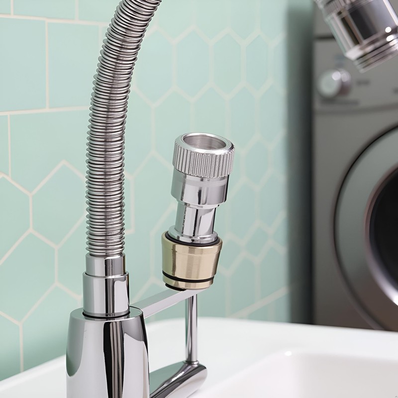 Faucet Adapter, Faucet Adapter for Portable Washer, Dishwasher Snap Connection,Brass