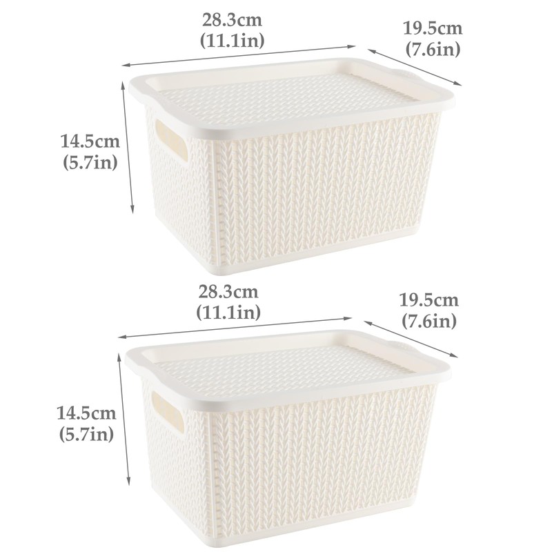 Yomjarl Onion and Potato Storage Bins,Stackable Plastic Pantry Bins with