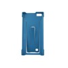 BlackBerry Leather Leap Flex Shell Storm Case - Blue
