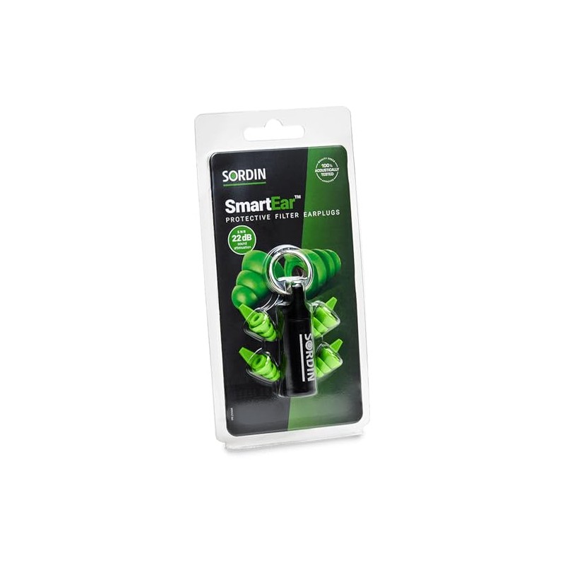 Sordin SmartEar Reusable Ear Plugs - Earplugs for Hunters, Sports